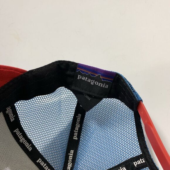 Patagonia Frostbite Series Embroidered Mesh Snapback Hat Cap One Size Adjustable - Picture 7 of 12